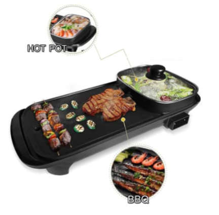1350w Multi Function Electrical Barbecue Hotpot -  Non-Stick