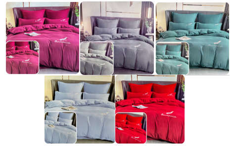 ABSOLUTELY GORGEOUS PASTEL COLOUR - 6pc piece duvet cover FULL SETS