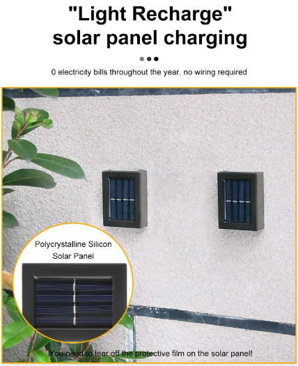 IP65 Waterproof Solar Sensor Wall Light