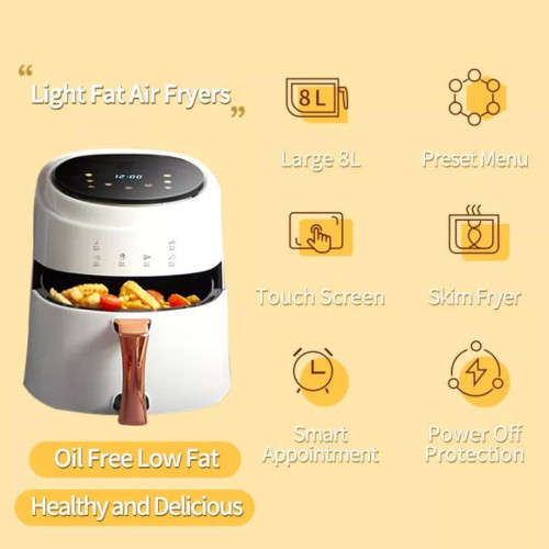 Digital  Electric 8L Air Fryer With Extra Large Capacity