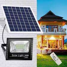 400W Solar LED Flood Light with Remote control & Panel