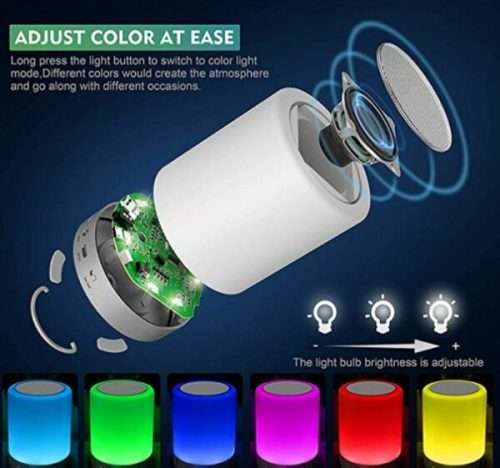 3 IN 1 - Touch Lamp - Colour Changing USB - Portable Bluetooth Speaker