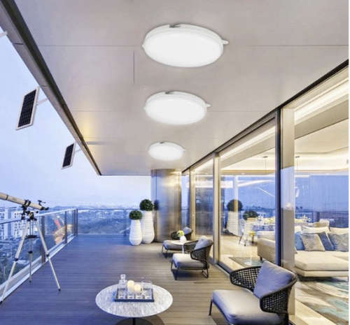 Solar Powered ceiling Light with Remote Control - INDOOR/OUTDOOR 100watt!!