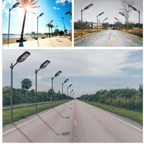 LED Solar Powered Street Light 400W With Remote Control