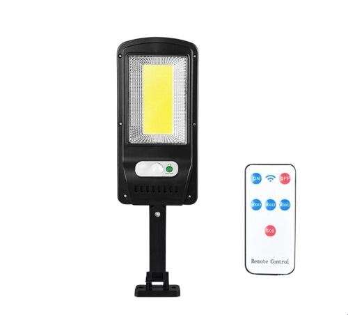 Solar Powered Sensor Street Light With Remote Control - 1 COB