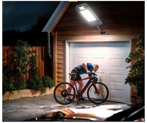 Solar Powered Sensor Street Light With Remote Control - 1 COB