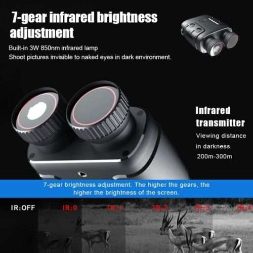 R18 Night Vision Telescope Camera - 5X Binocular - 7-speed Infrared