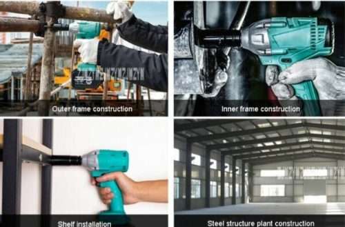 Brushless/Cordless Electric Impact Wrench Power Tool WITH 48V Lithium Battery