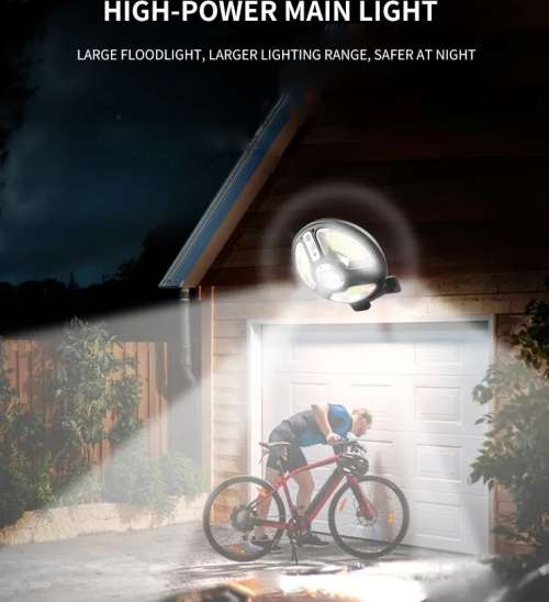 Solar Powered LED + Cob Light WITH REMOTE CONTROL