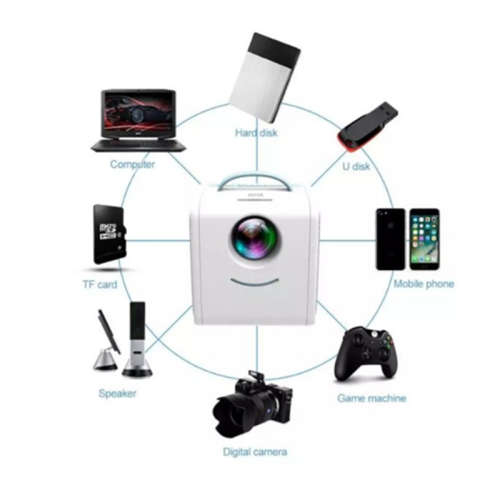 Q2 Portable Projector - HDMI - USB -  AV Port - LED - HD 1080P