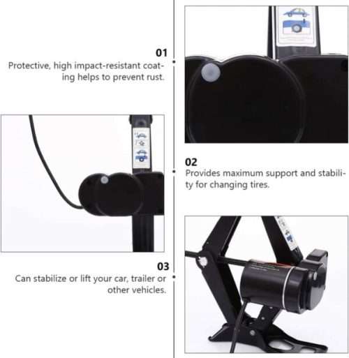 Electric Quick Scizzor Vehicle Jack - 12V Lighter Powered -100W