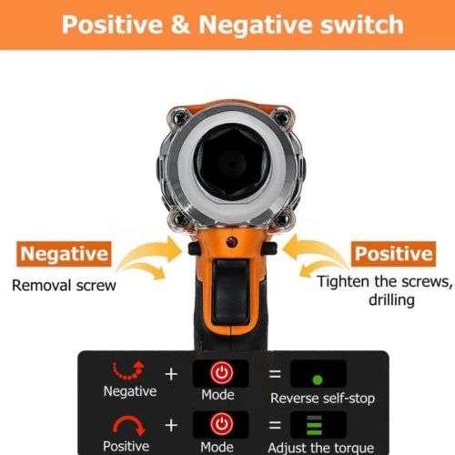 Brushless/Cordless Electric Impact Wrench - 24v Heavy Torque-540NM WITH 2 x Lithium Battery