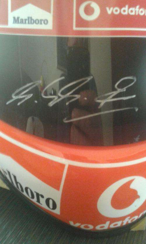 Signed Michael Schumacher replica Helmet
