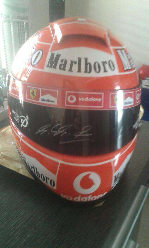 Signed Michael Schumacher replica Helmet