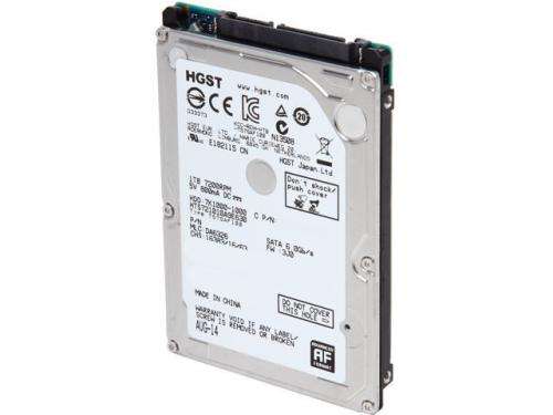 HGST 2.5" 1TB Laptop Hard Drive 7200RPM - HTS721010a9e630
