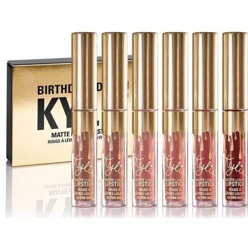 *FREE SHIPPING* KYLIE BIRTHDAY EDITION 6PC MATTE LIQUID LIPSTICK