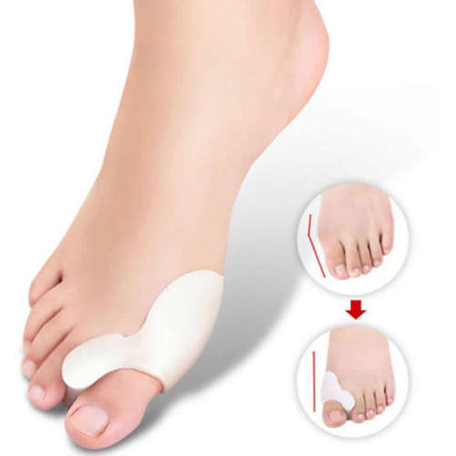 2Pc Soft Silicone Gel Toe Separators Straightener Bunion/Hammer toe Protector