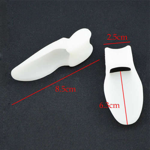 2Pc Soft Silicone Gel Toe Separators Straightener Bunion/Hammer toe Protector