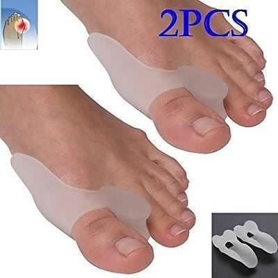 2Pc Soft Silicone Gel Toe Separators Straightener Bunion/Hammer toe Protector