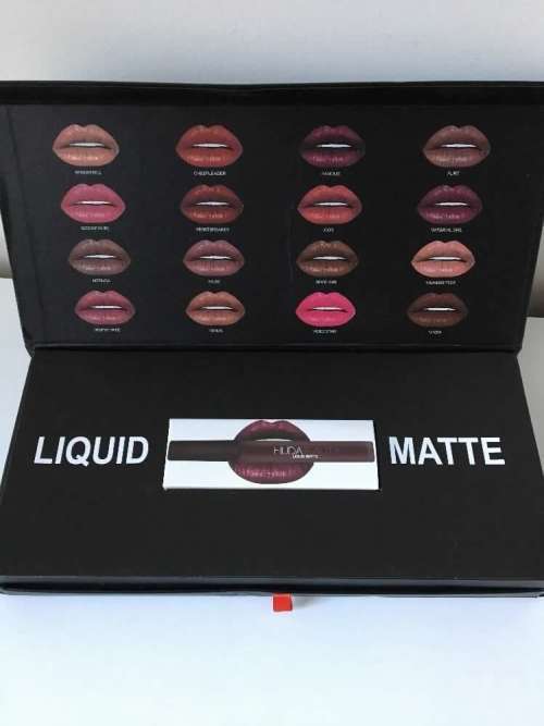 *NEW* HUDA BEAUTY LIQUID MATTE LIPSTICK BOX SET-16 SHADES