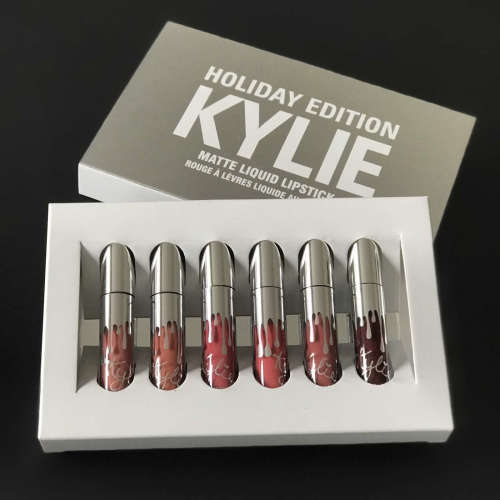 *NEW ARRIVAL* 6 PC KYLIE HOLIDAY EDITION-MINI MATTE LIPSTICK KIT SET 1