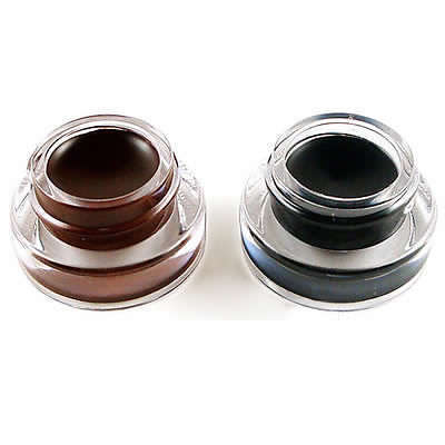 2Pc BLACK & BROWN Eyeliner Gel Waterproof Makeup