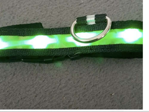 LED Night Lights Flash Nylon Pet Dog Safety Glow Collar