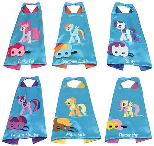 MY LITTLE PONY CAPE + MASK SET