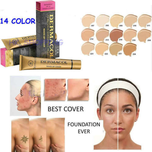 DERMACOL SHADES #207 CONCEALER/FOUNDATION HIGH COVERING PIGMENTATION HYPOALLERGENIC