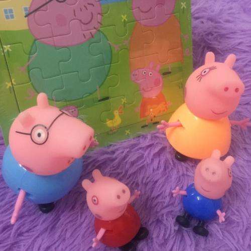 4pc Peppa Pig Toys peppa family childrens gift