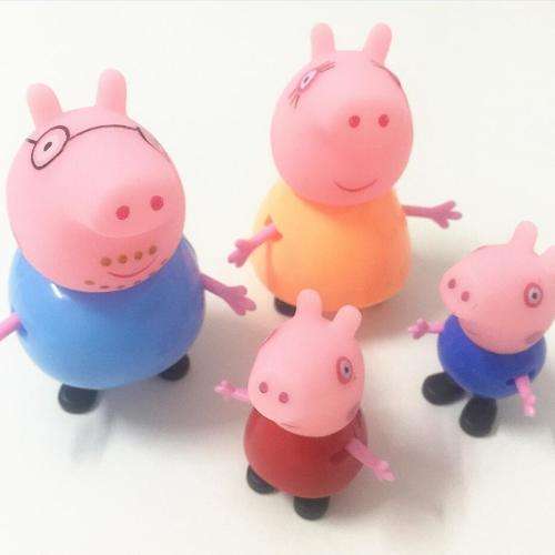 4pc Peppa Pig Toys peppa family childrens gift