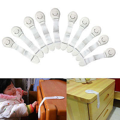 *LOCAL STOCK** 10PC Safety Lock Child Infant Baby Kid Drawer Door Cupboard