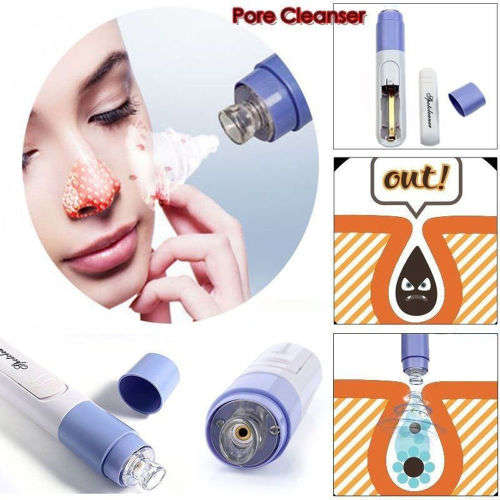 **FREE SHIPPING** Electric Facial Pore Blackhead Mini Face Cleanser Dirt Suck Up Vacuum Tool