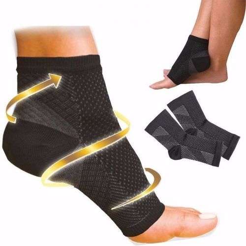 1 Pair Foot Sport Ankle Anti Fatigue Plantar Fasciitis Sore HeelCompression Swelling Relief Socks