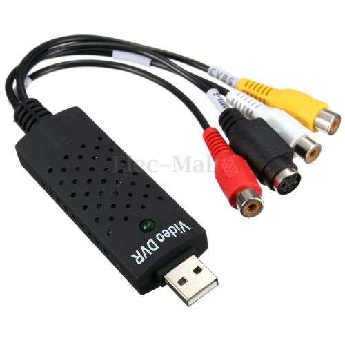 *LOCAL STOCK* Easycapture USB 2.0 CONVERT Video  DVD VHS Audio Capture TV Adapter