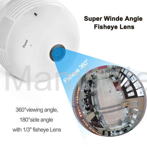 Light Bulb IP Camera 360 Degrees Panoramic Hidden WIFI Camera Cam Mini Security