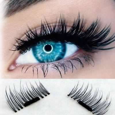 4Pcs/Set Magnetic 3D Eyelashes Magnetic Buckle Eyelash Extentions