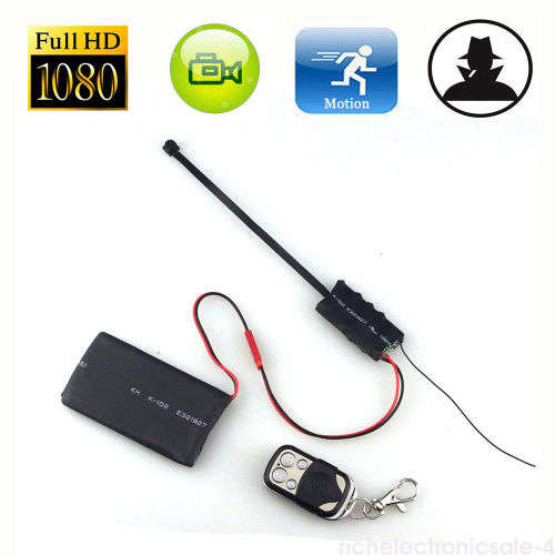 Remote Control Spy Hidden Camera Camcorder Mini DV DVR DIY Module  1080P TC Support TF Card Audio