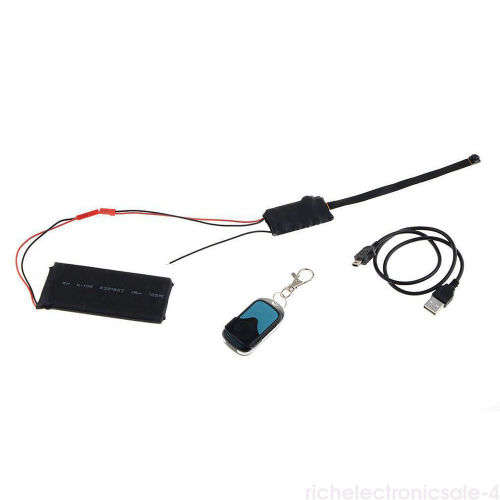 Remote Control Spy Hidden Camera Camcorder Mini DV DVR DIY Module  1080P TC Support TF Card Audio