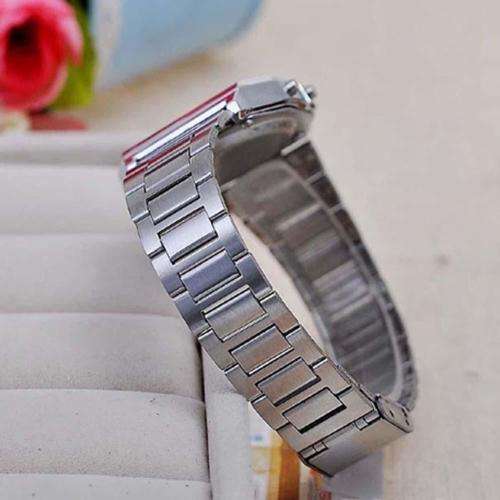 RETRO vintage style Mens Stainless Steel LED Digital Alarm Sport Stopwatch Wrist Watch