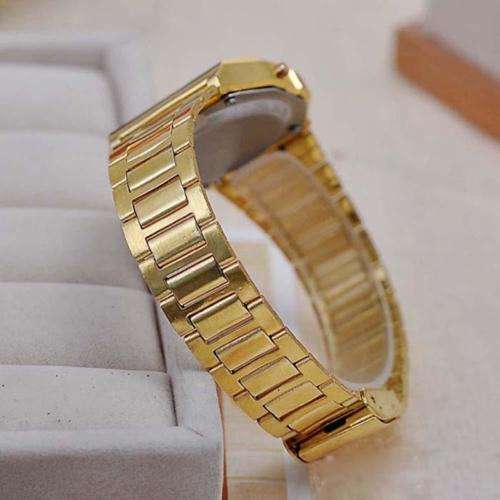 RETRO vintage style Mens Stainless Steel LED Digital Alarm Sport Stopwatch Wrist Watch