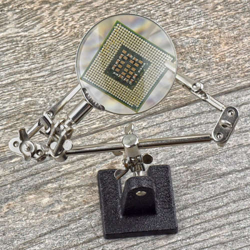 Pro Soldering Iron Stand Electronics/Jewelry Helping Hand Magnifying Set