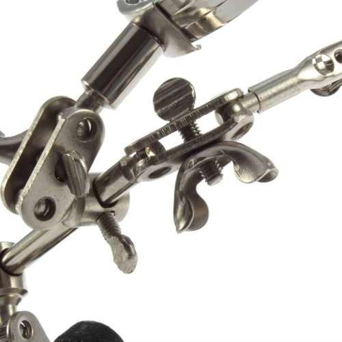 Pro Soldering Iron Stand Electronics/Jewelry Helping Hand Magnifying Set