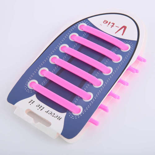12pcs Unisex Running No Tie Multicolor Shoelaces Elastic Silicone Shoe Lace For Shoes