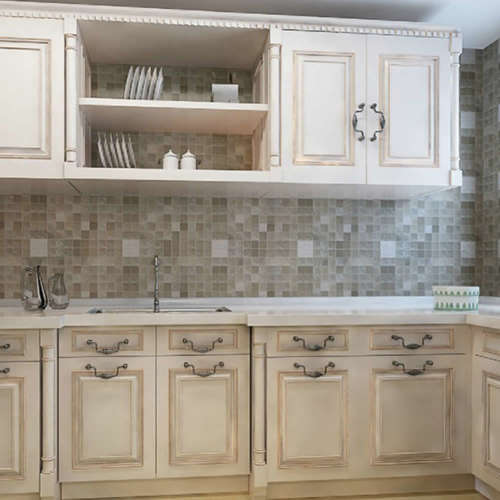 Mosaic Foil 45x200cm Self-Adhensive Anti Oil/Waterproof Kitchen Wall Paper Sticker