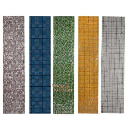 Mosaic Foil 45x200cm Self-Adhensive Anti Oil/Waterproof Kitchen Wall Paper Sticker