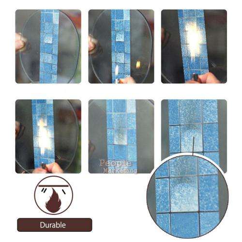 Mosaic Foil 45x200cm Self-Adhensive Anti Oil/Waterproof Kitchen Wall Paper Sticker