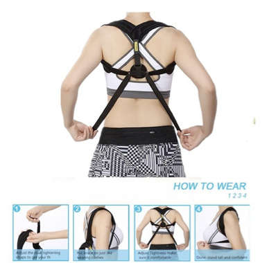 Posture Corrector adjustable Support Belt Back Slouching Correction Spine Braces Supports