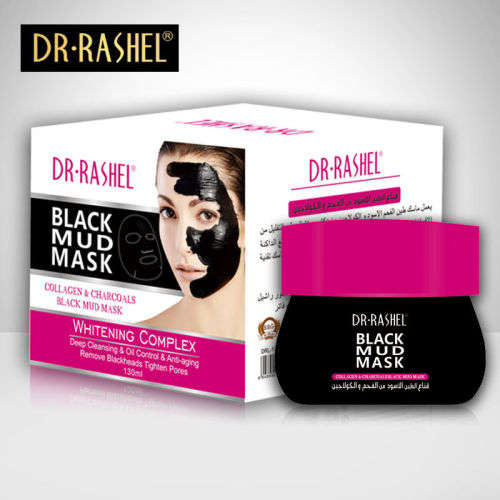 *LOCAL STOCK* DR.RASHEL BLACK MUD MASK WITH COLLAGEN- ANTI AGING WHITENING COMPLEX 130ML