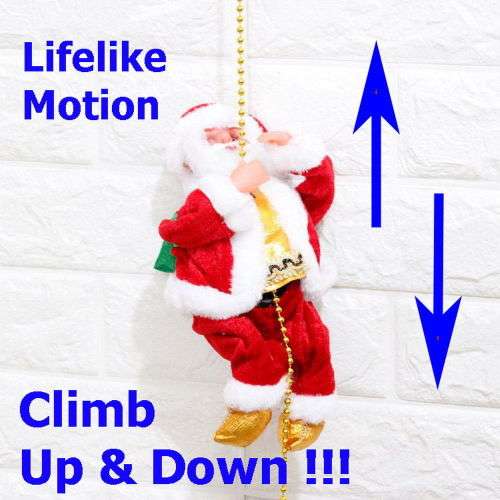 Climbing /Dancing Musical Santa Toy - Great Xmas Gift